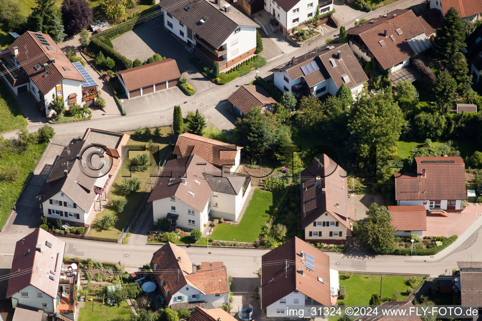 Quartier Gallenbach in Baden-Baden dans le département Bade-Wurtemberg, Allemagne d'un drone