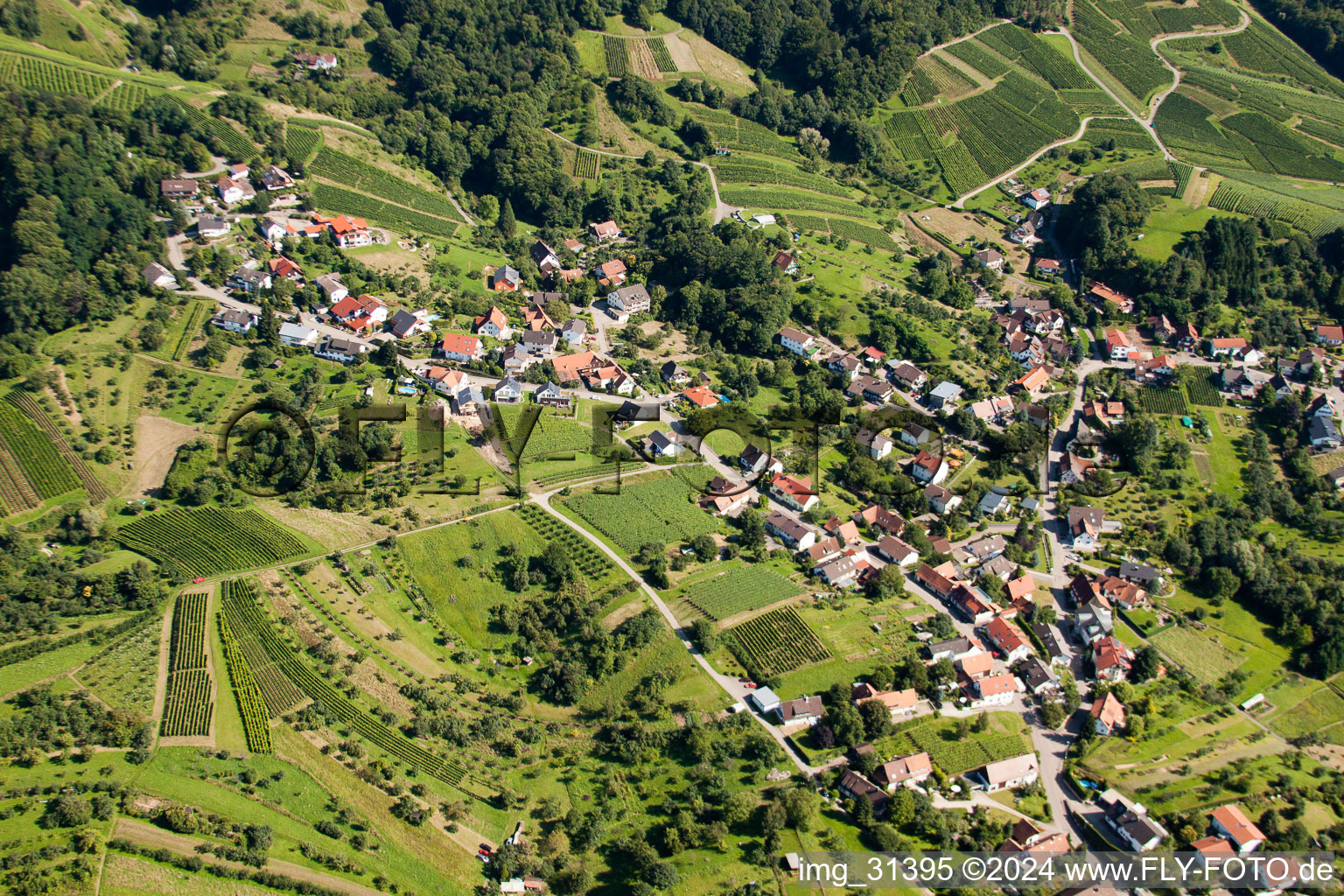 Vue aérienne de Quartier Kappelwindeck in Bühl dans le département Bade-Wurtemberg, Allemagne