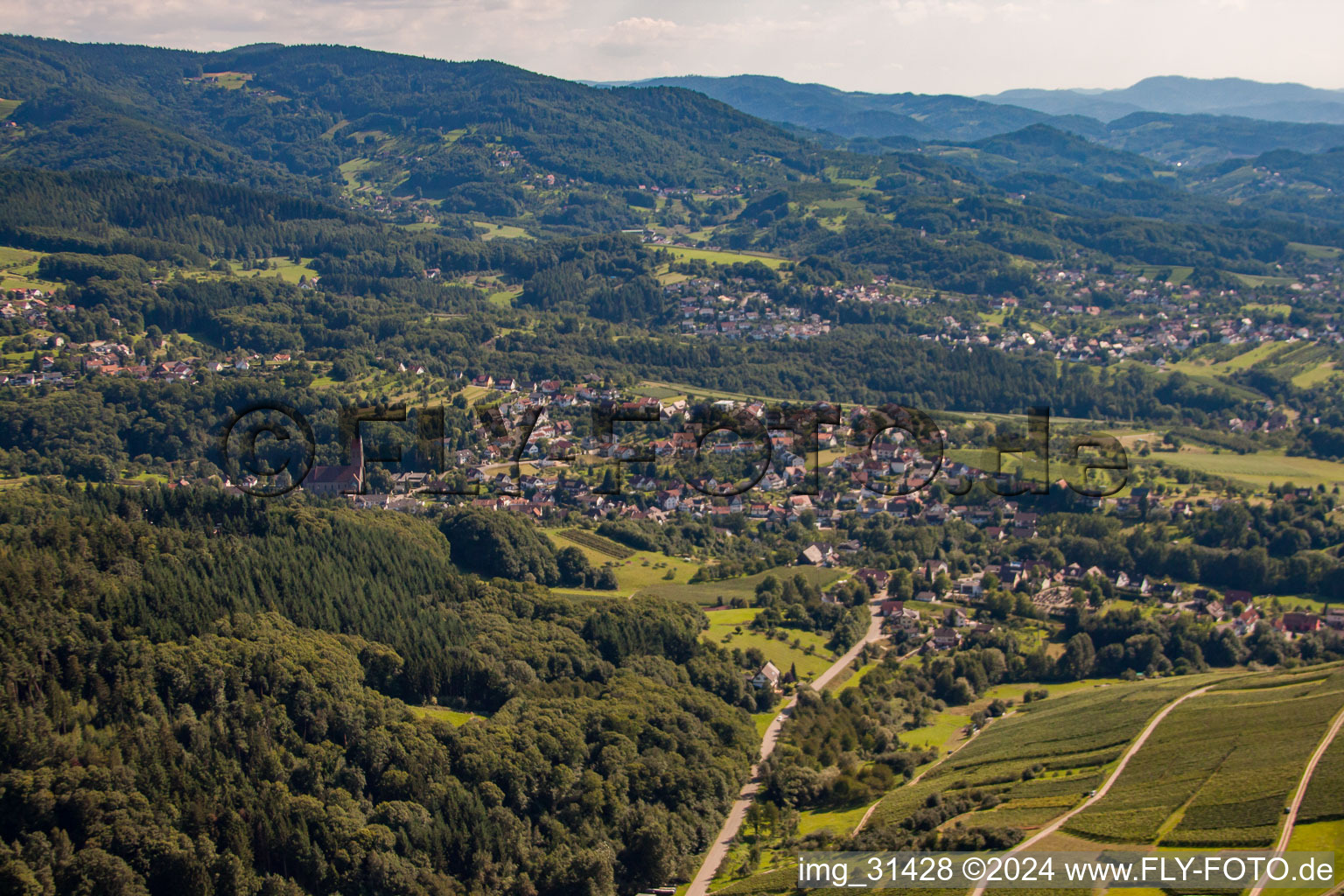 Vue aérienne de Quartier Waldmatt in Bühl dans le département Bade-Wurtemberg, Allemagne