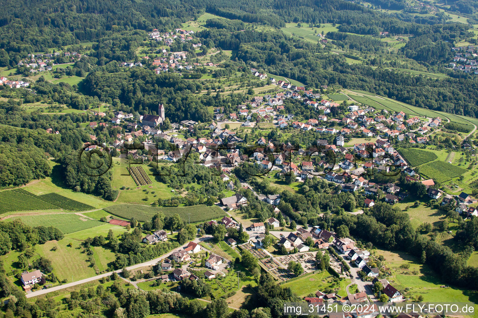 Photographie aérienne de Quartier Neusatz in Bühl dans le département Bade-Wurtemberg, Allemagne