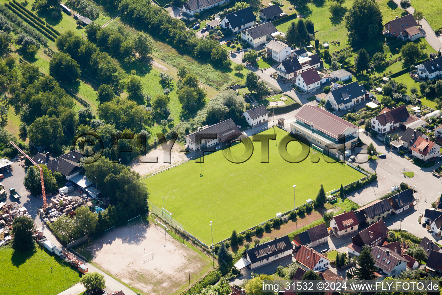 Vue aérienne de Club sportif Ulm 1930 eV à le quartier Ulm in Renchen dans le département Bade-Wurtemberg, Allemagne