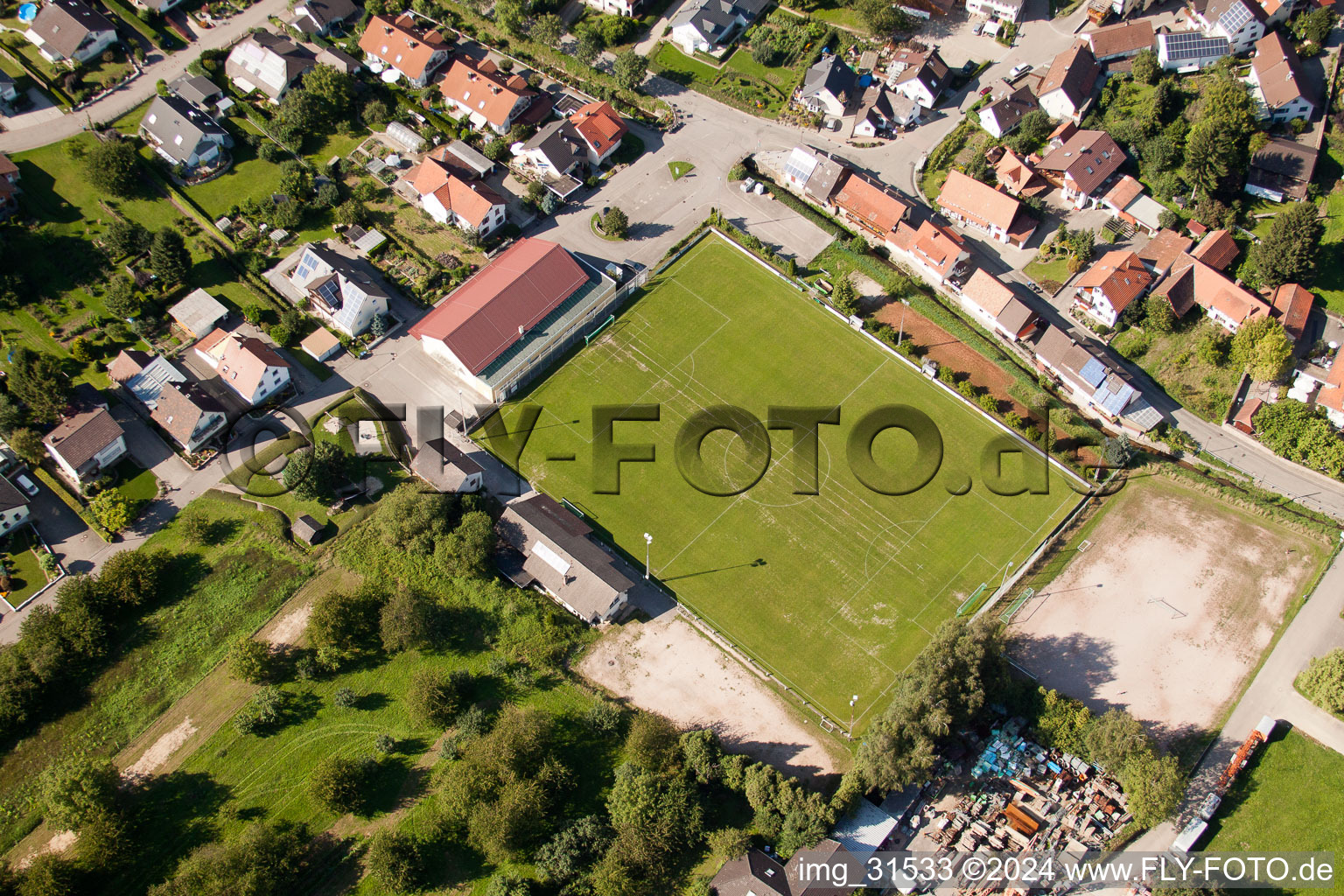 Vue aérienne de Club sportif Ulm 1930 eV à le quartier Ulm in Renchen dans le département Bade-Wurtemberg, Allemagne