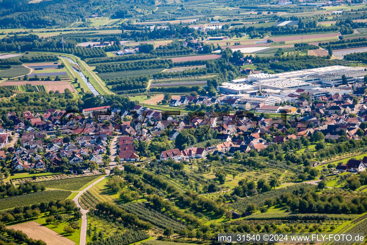 Vue aérienne de Quartier Stadelhofen in Oberkirch dans le département Bade-Wurtemberg, Allemagne