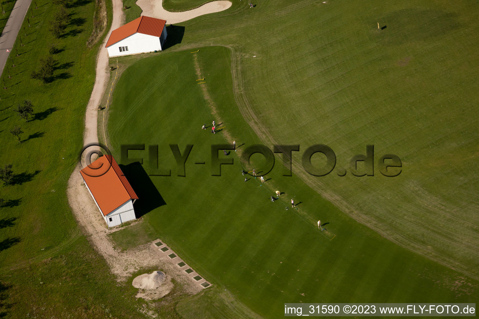 Club de golf Urloffen e. v à le quartier Urloffen in Appenweier dans le département Bade-Wurtemberg, Allemagne d'en haut