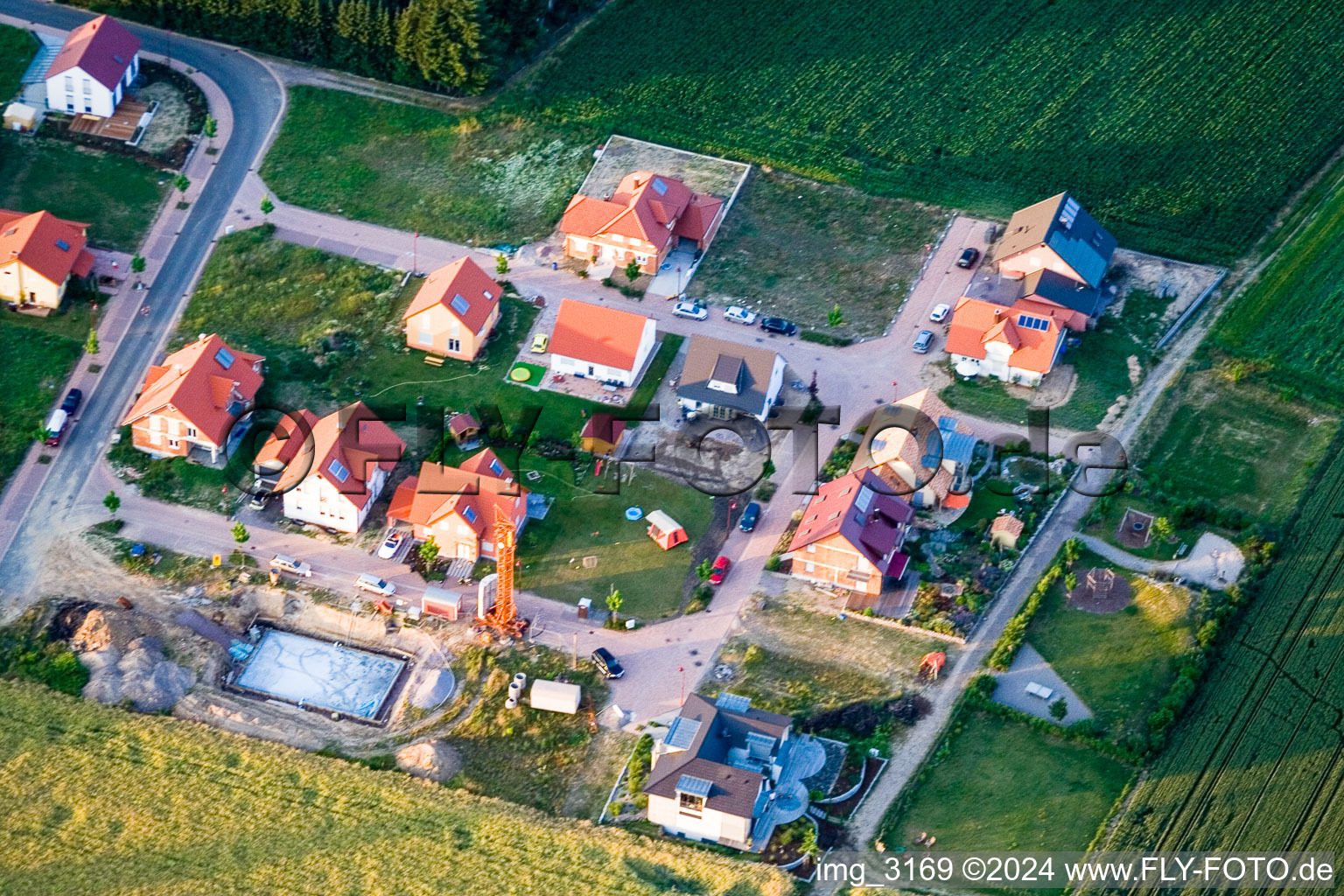 Steinfeld dans le département Rhénanie-Palatinat, Allemagne d'un drone