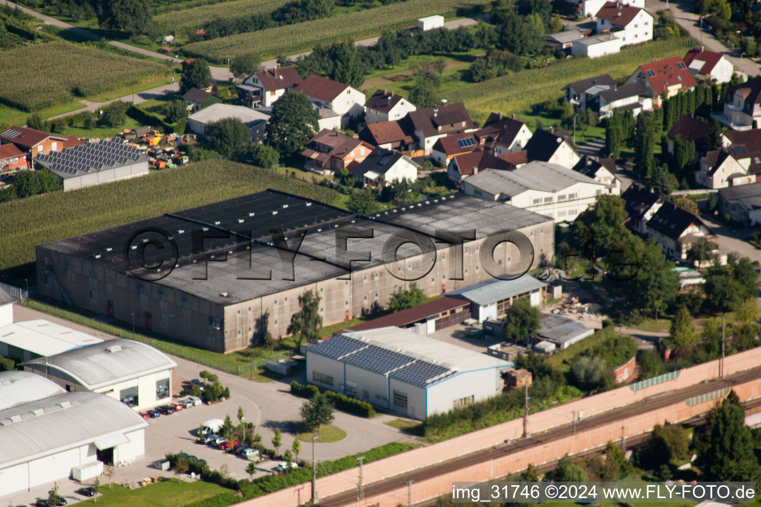 Photographie aérienne de Site de l'usine Muffenrohr GmbH à Ottersweier dans le département Bade-Wurtemberg, Allemagne