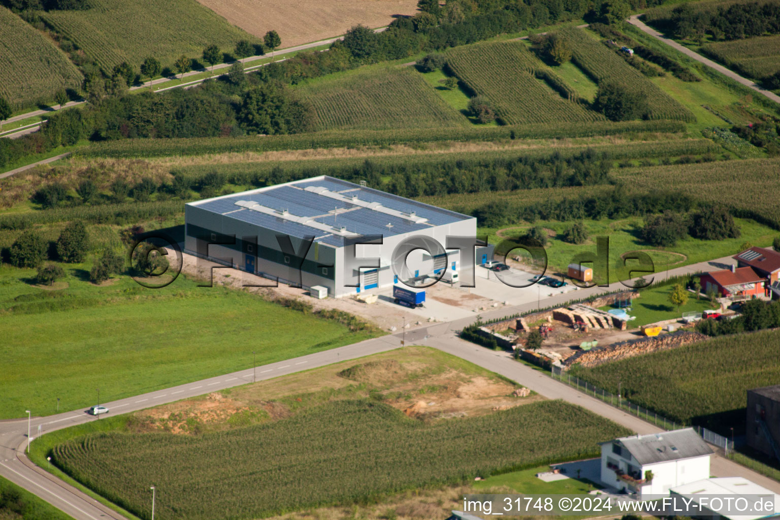 Photographie aérienne de Zimmer Logistique à le quartier Weier in Ottersweier dans le département Bade-Wurtemberg, Allemagne