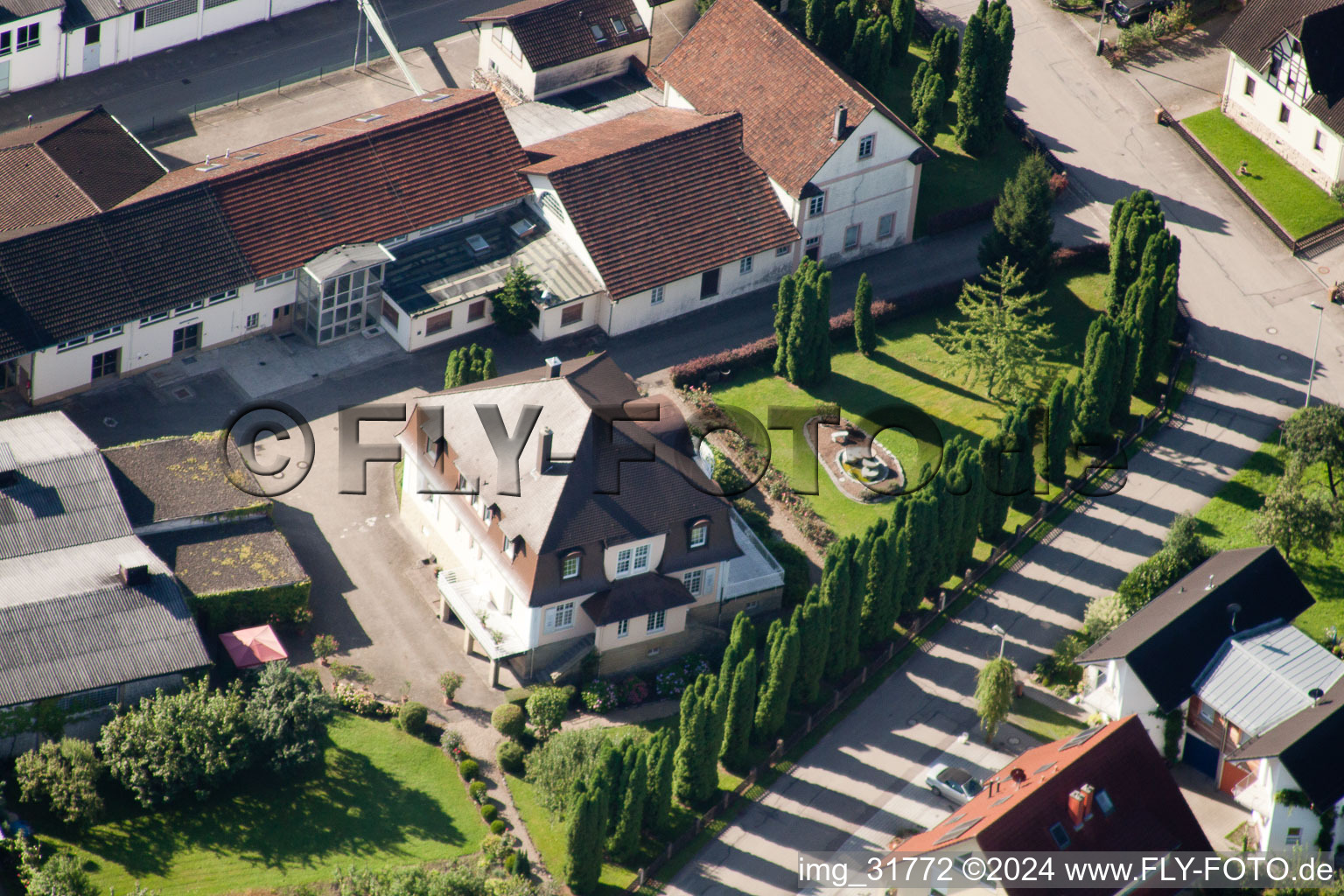 Photographie aérienne de Quartier Hatzenweier in Ottersweier dans le département Bade-Wurtemberg, Allemagne