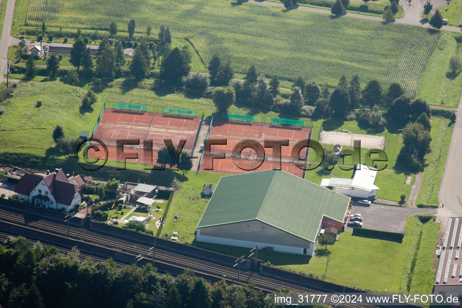 Vue oblique de Quartier Hatzenweier in Ottersweier dans le département Bade-Wurtemberg, Allemagne