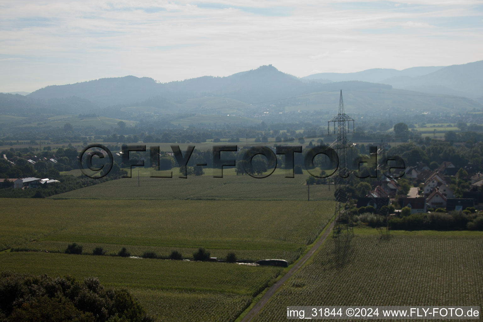 Vue aérienne de Quartier Weitenung in Bühl dans le département Bade-Wurtemberg, Allemagne