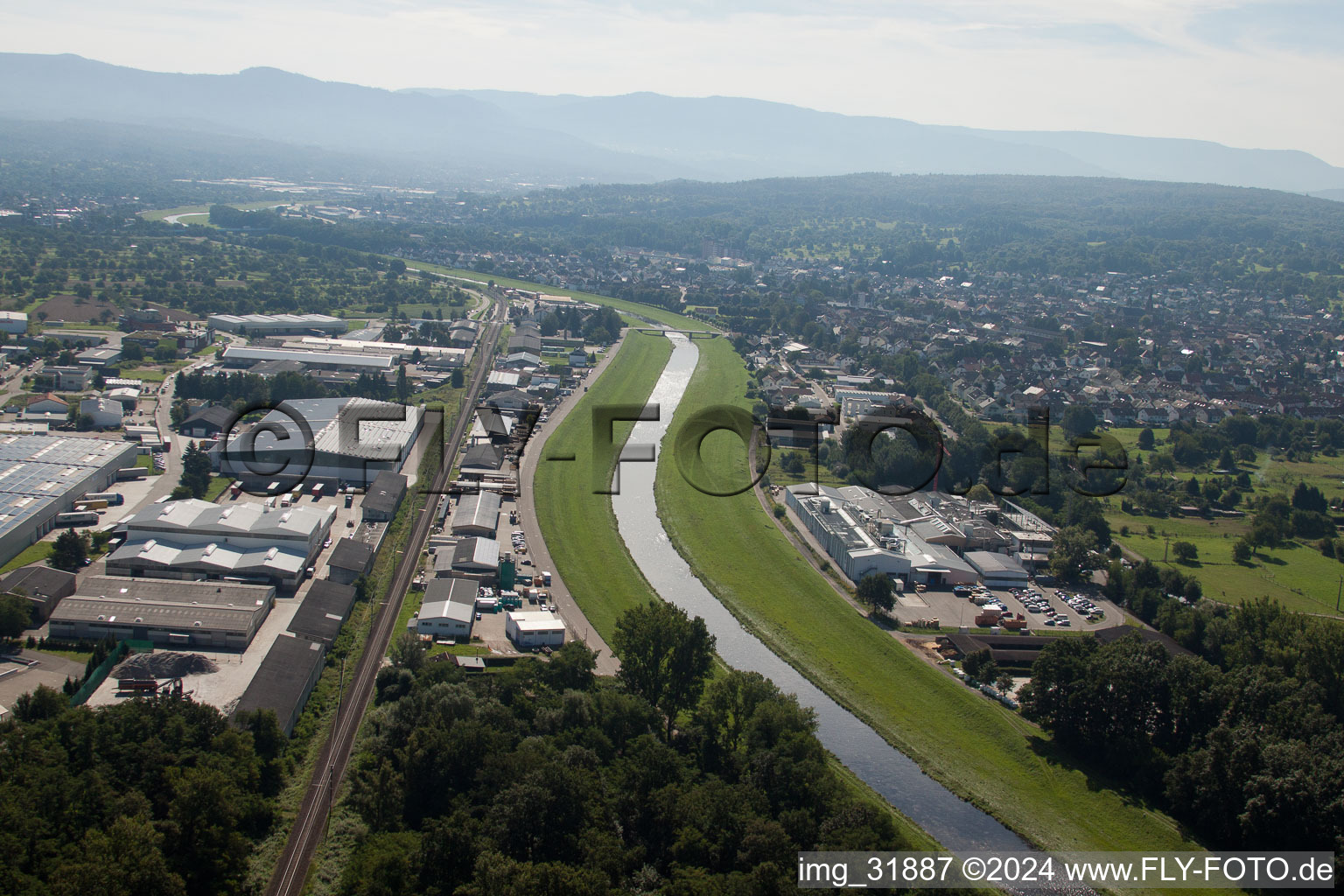 Vue aérienne de Westermann GmbH à Kuppenheim dans le département Bade-Wurtemberg, Allemagne