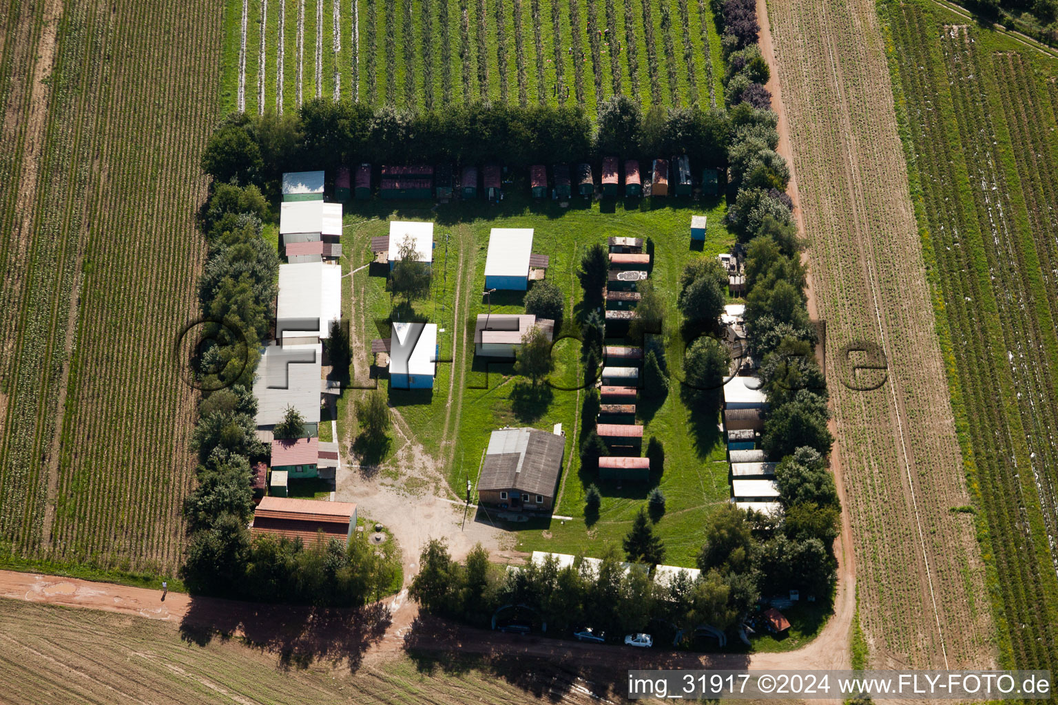 Vue aérienne de Fucheck à Malsch dans le département Bade-Wurtemberg, Allemagne