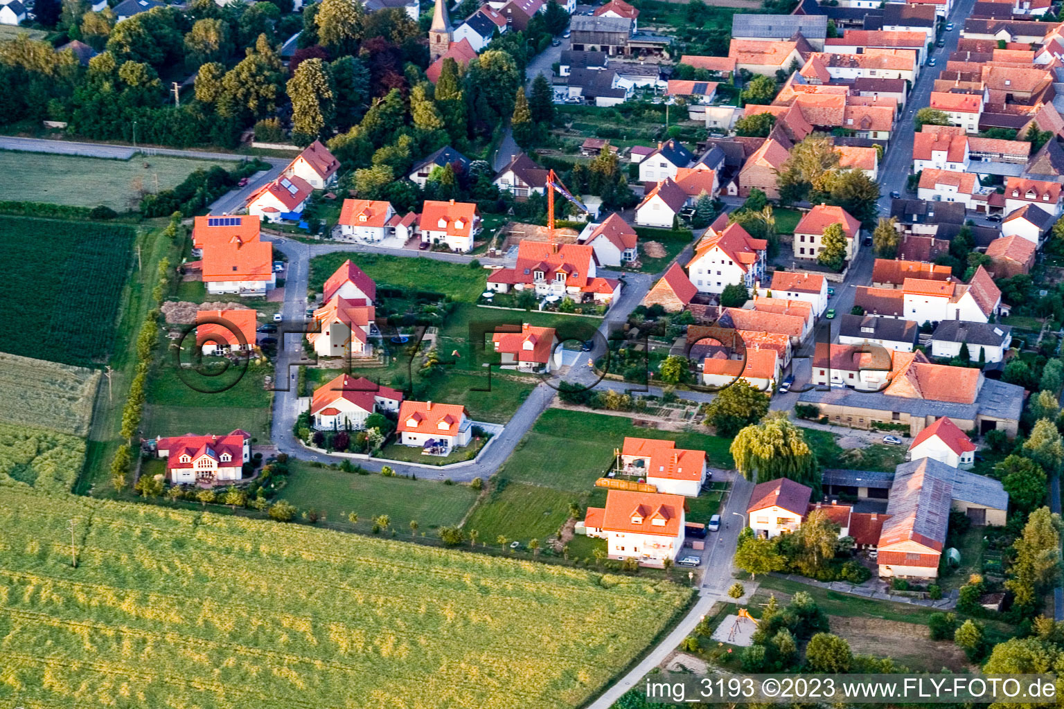 Photographie aérienne de Au four à Freckenfeld dans le département Rhénanie-Palatinat, Allemagne