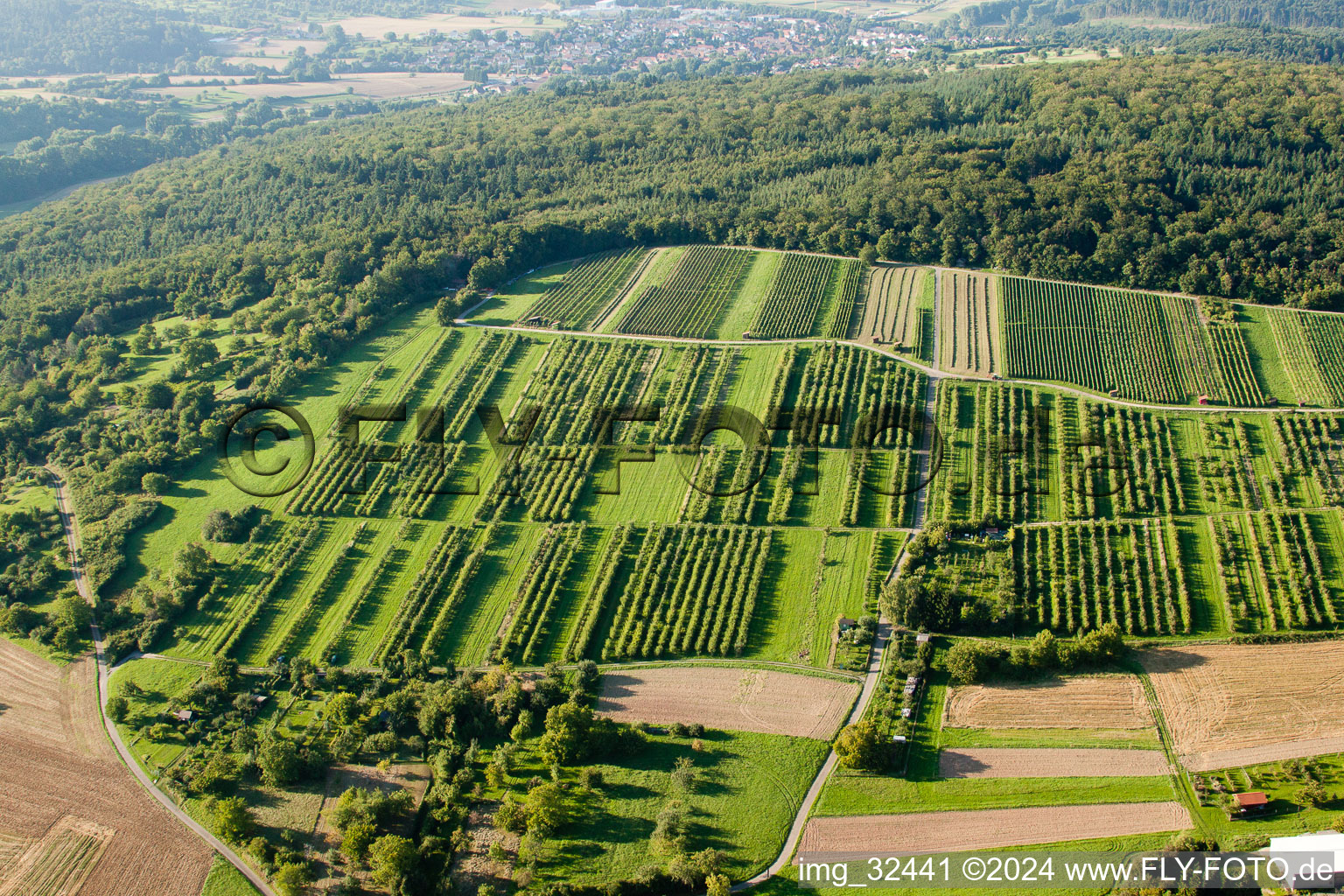 Keltern dans le département Bade-Wurtemberg, Allemagne vue d'en haut