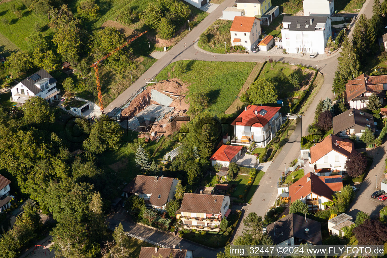 Keltern dans le département Bade-Wurtemberg, Allemagne vue d'en haut