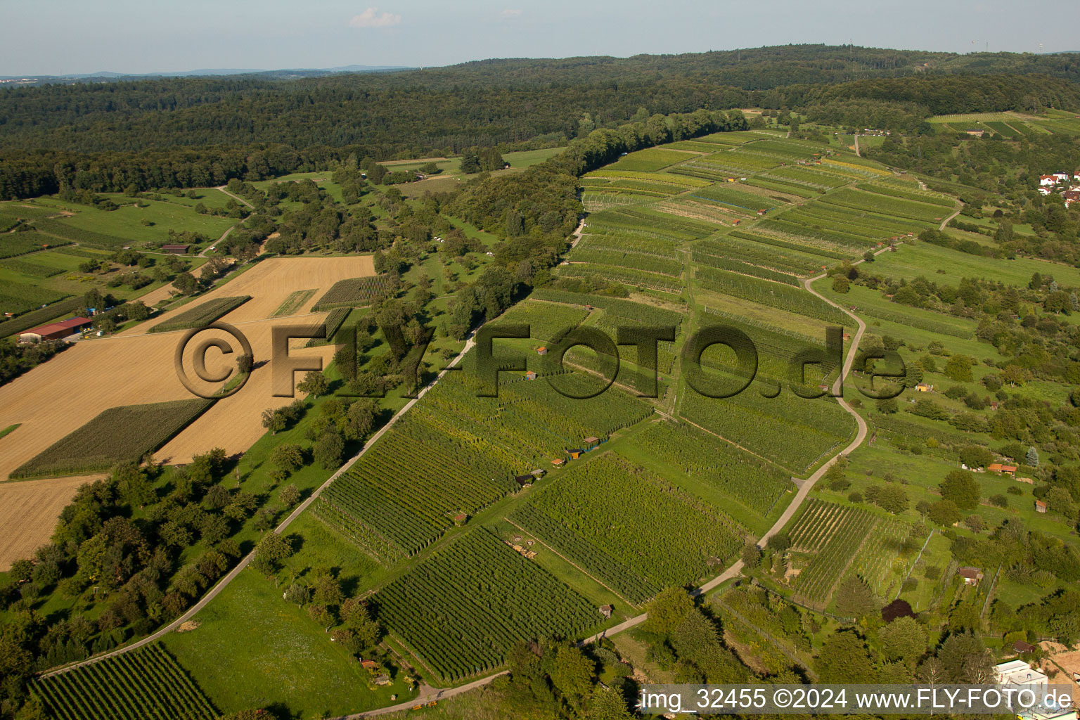 Vue d'oiseau de Keltern dans le département Bade-Wurtemberg, Allemagne