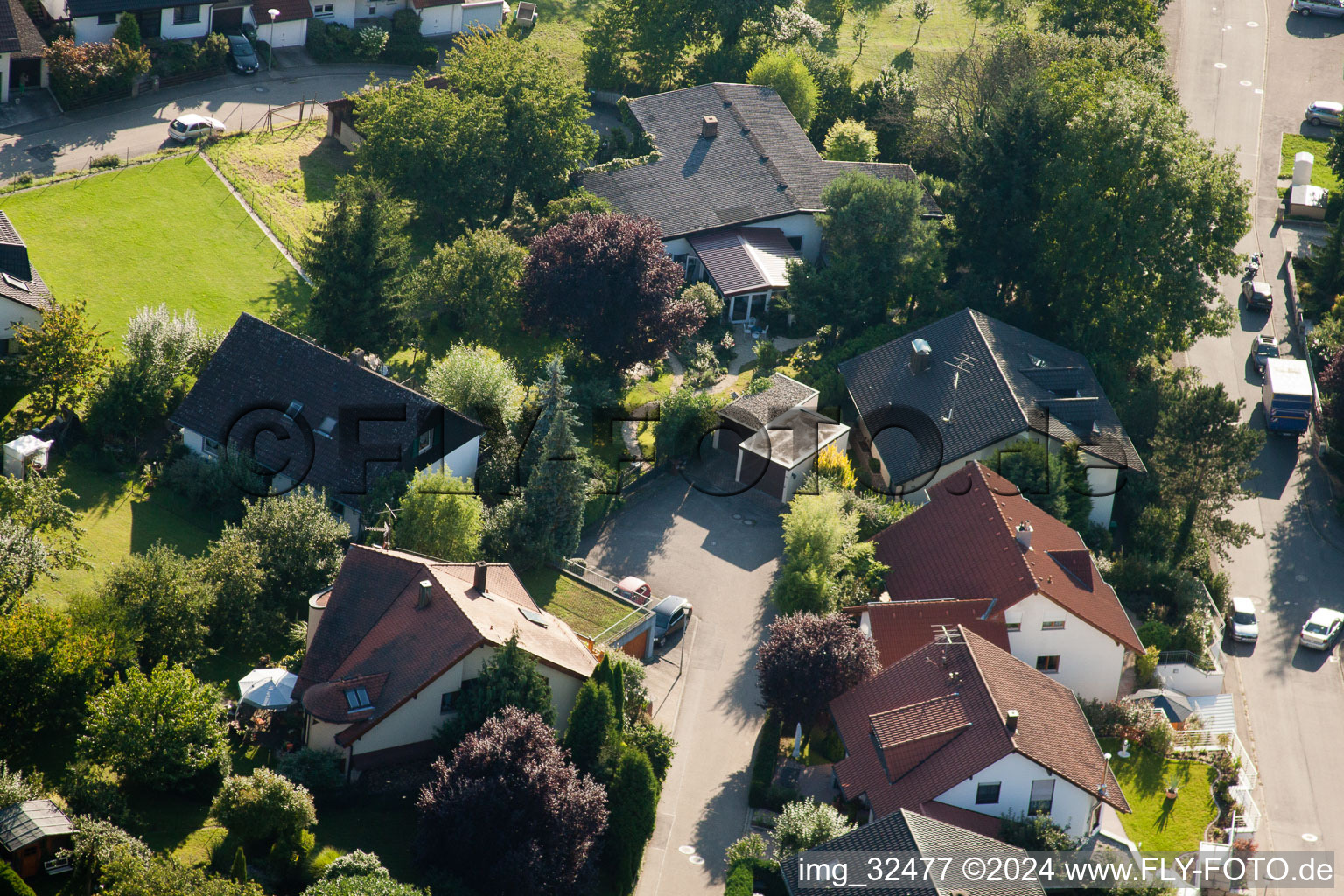 Keltern dans le département Bade-Wurtemberg, Allemagne d'en haut