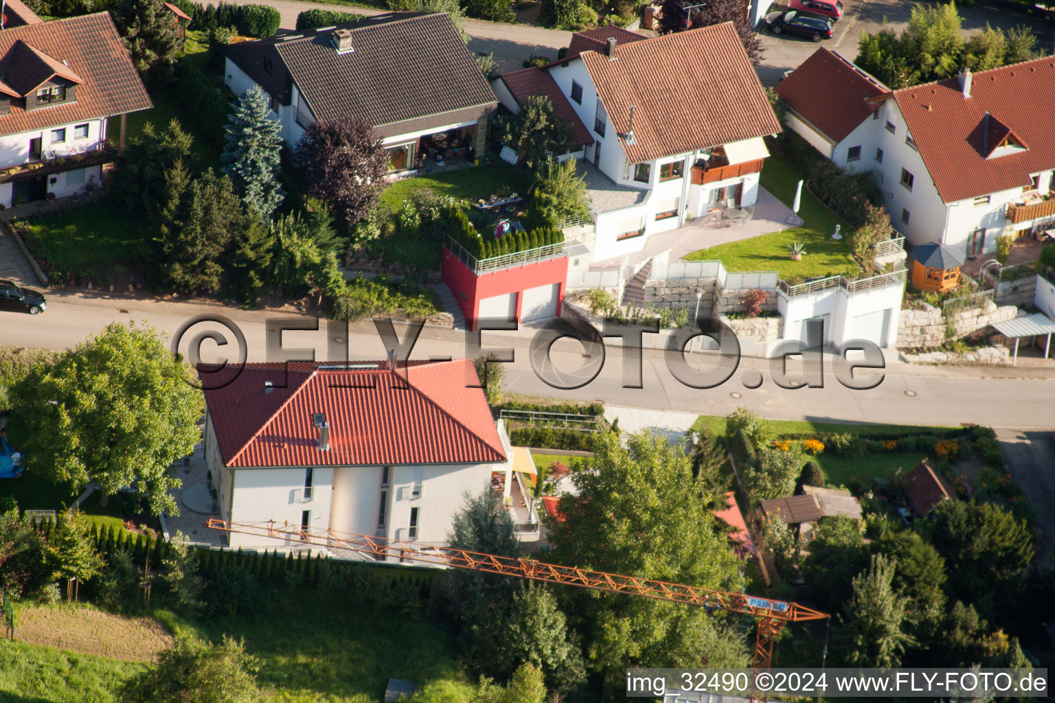 Keltern dans le département Bade-Wurtemberg, Allemagne vue du ciel