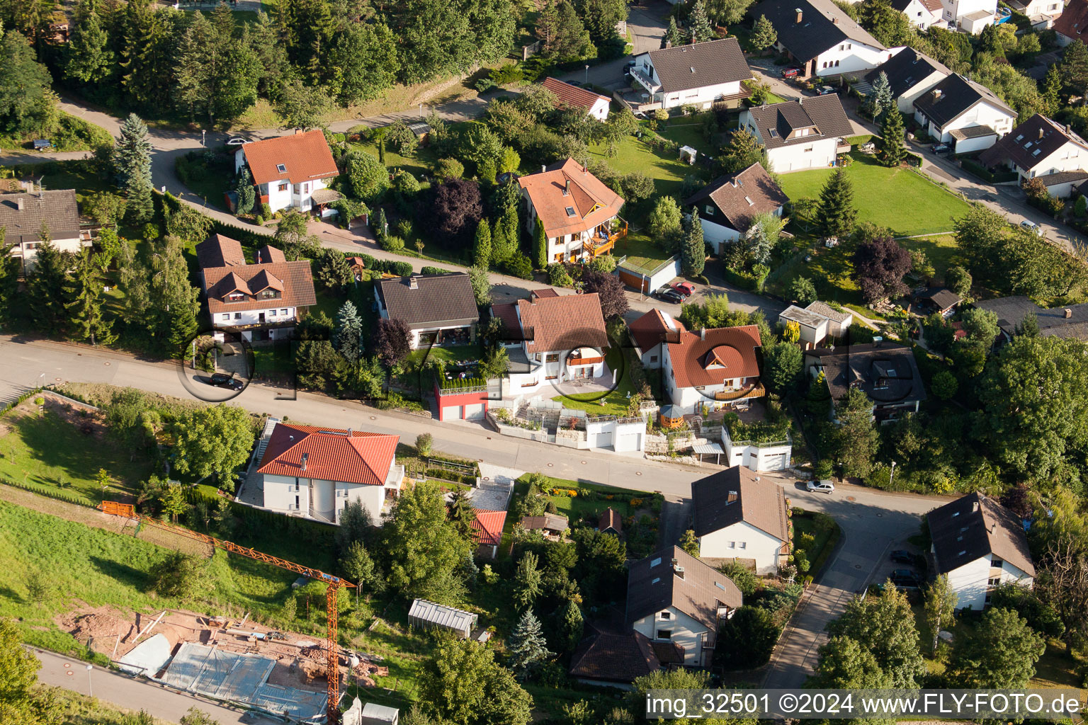 Vue aérienne de Keltern dans le département Bade-Wurtemberg, Allemagne