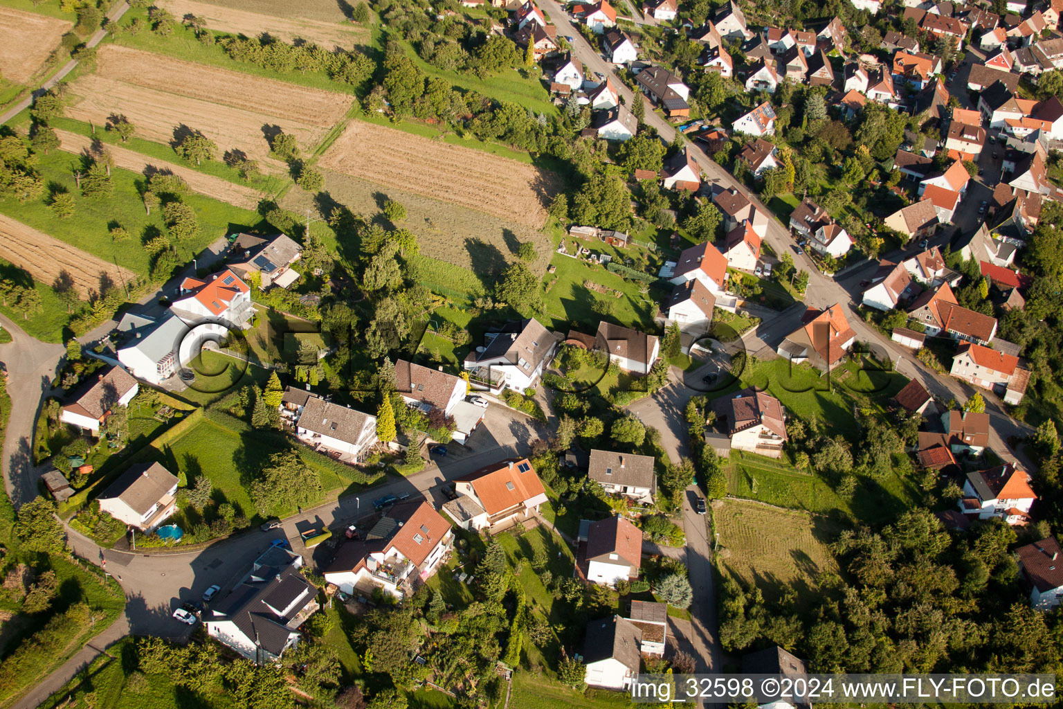 Quartier Obernhausen in Birkenfeld dans le département Bade-Wurtemberg, Allemagne vu d'un drone