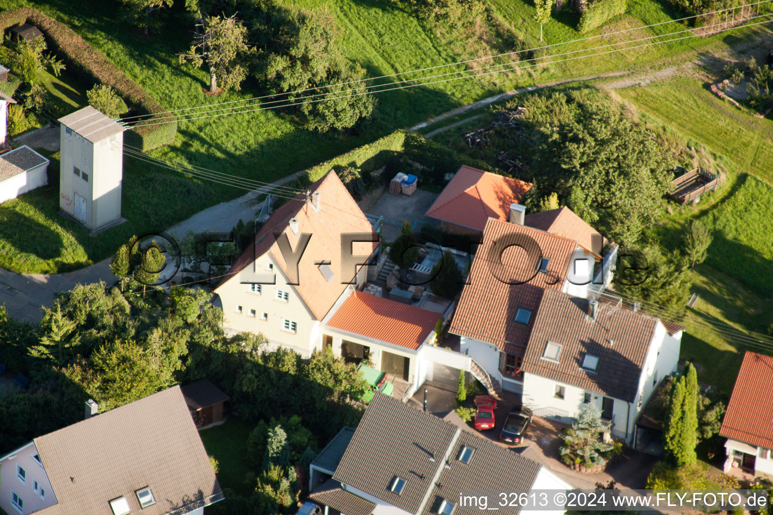 Quartier Gräfenhausen in Birkenfeld dans le département Bade-Wurtemberg, Allemagne d'un drone