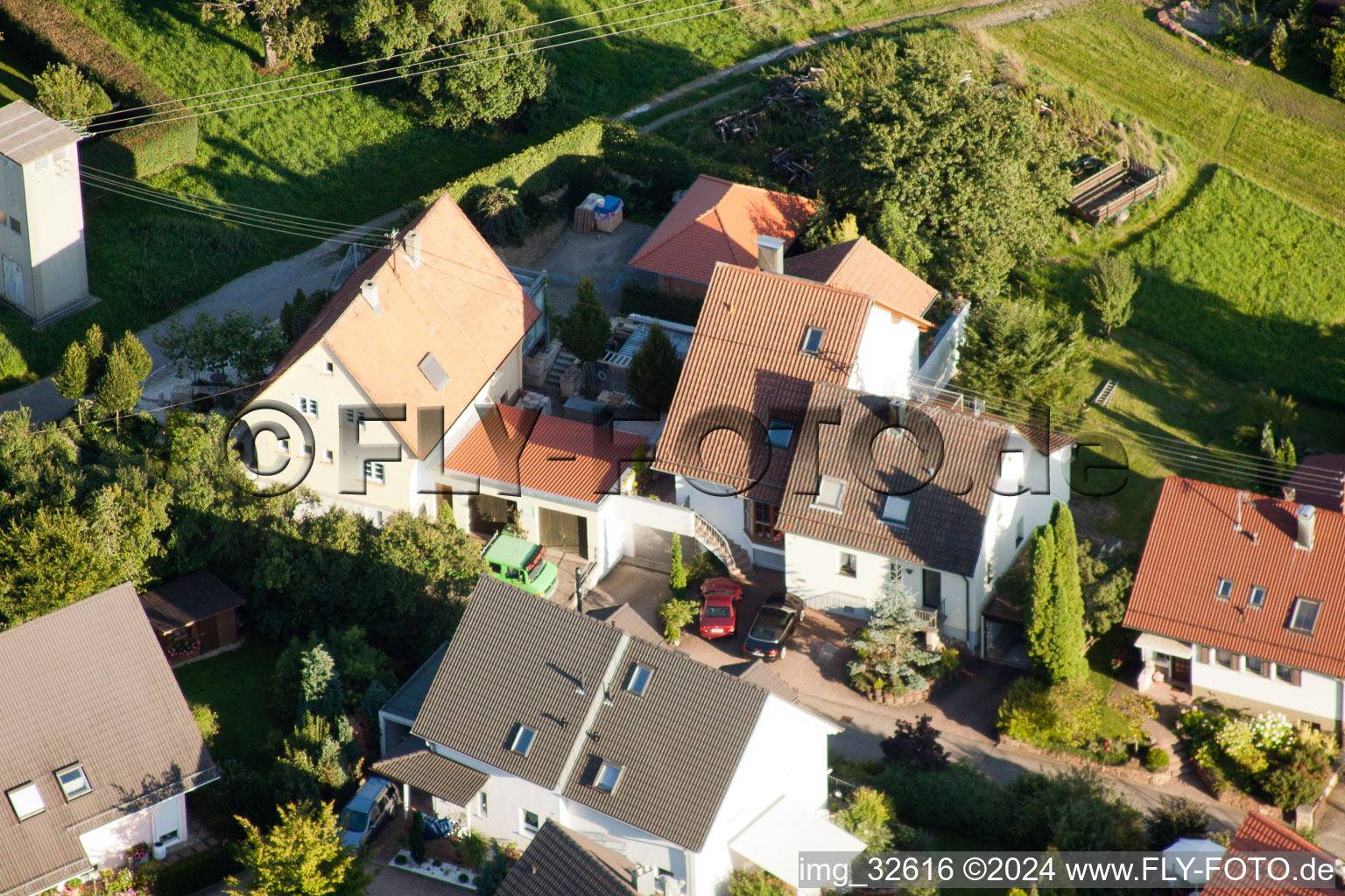 Vue aérienne de Quartier Gräfenhausen in Birkenfeld dans le département Bade-Wurtemberg, Allemagne