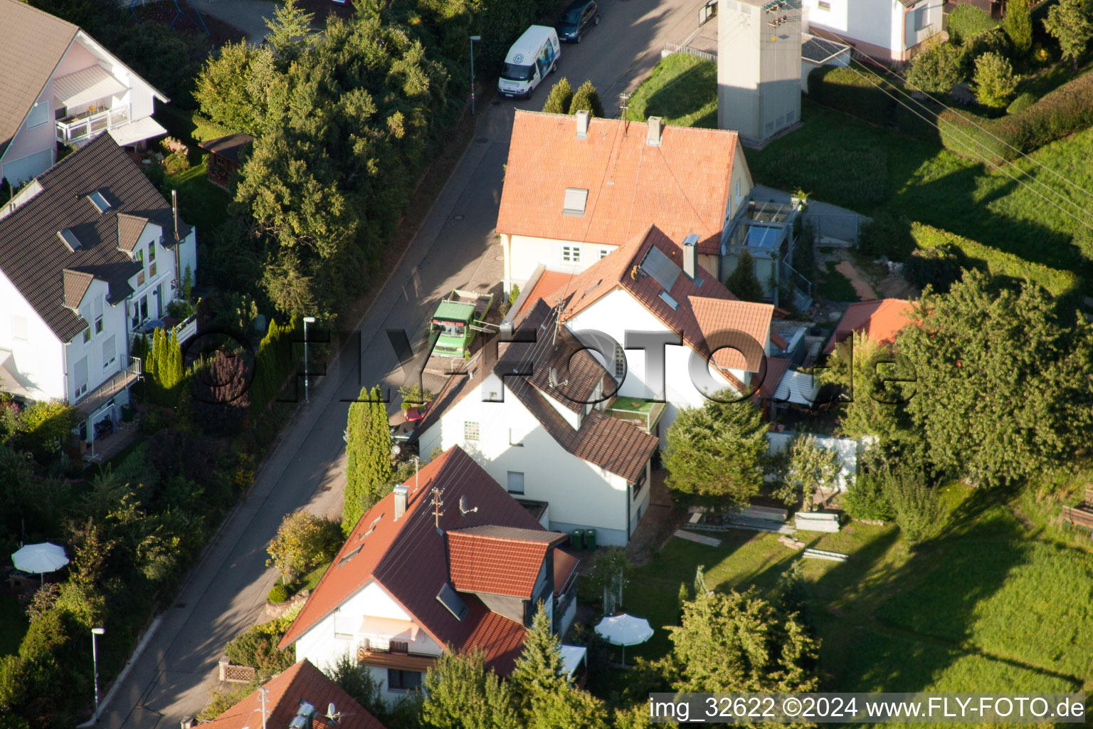 Quartier Gräfenhausen in Birkenfeld dans le département Bade-Wurtemberg, Allemagne depuis l'avion