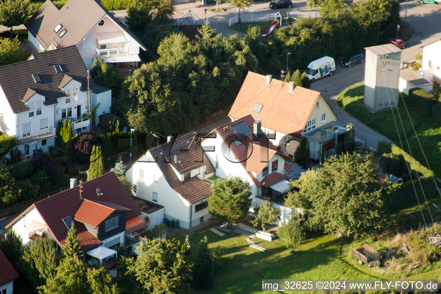 Quartier Gräfenhausen in Birkenfeld dans le département Bade-Wurtemberg, Allemagne vue du ciel