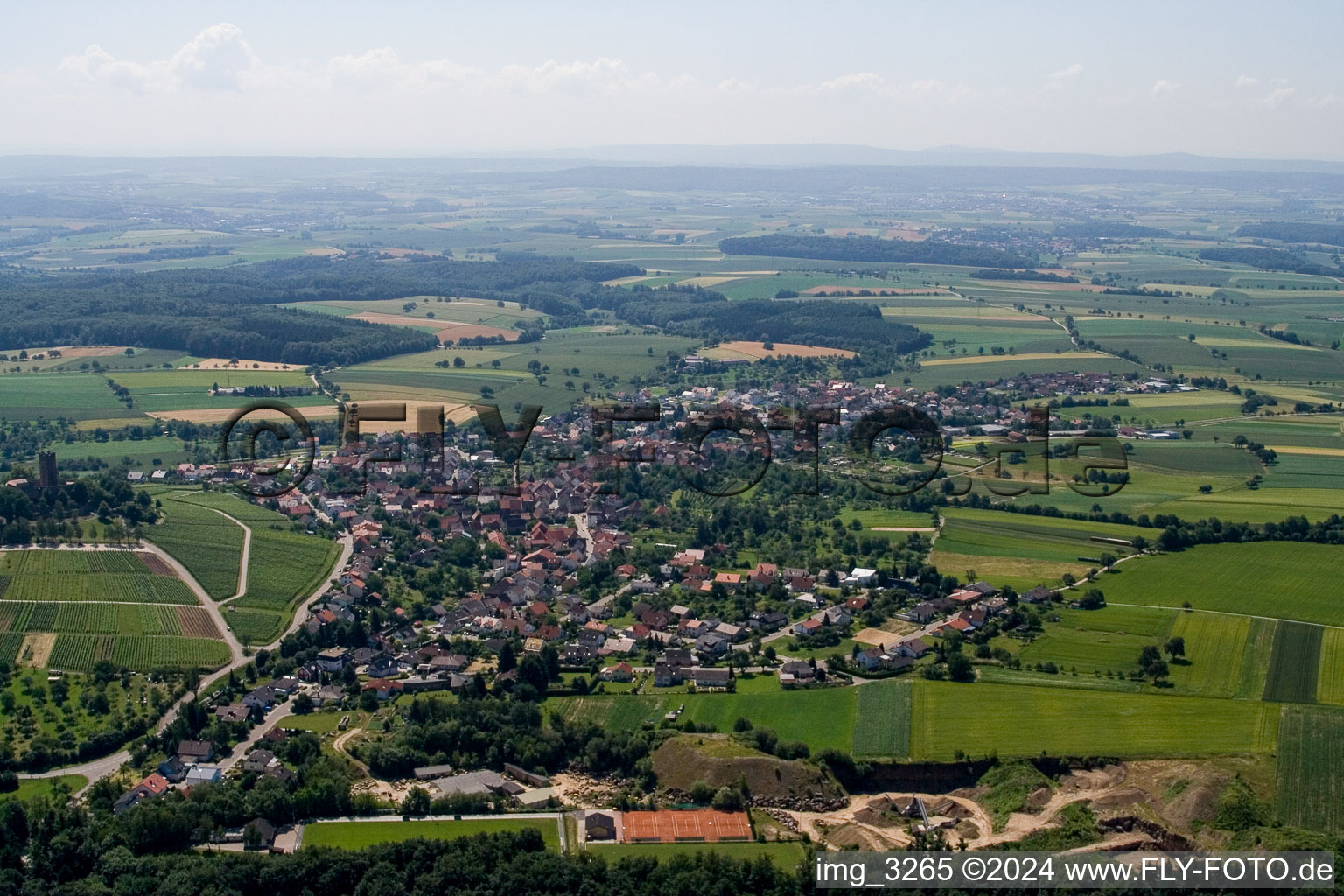 Vue aérienne de Quartier Weiler in Sinsheim dans le département Bade-Wurtemberg, Allemagne