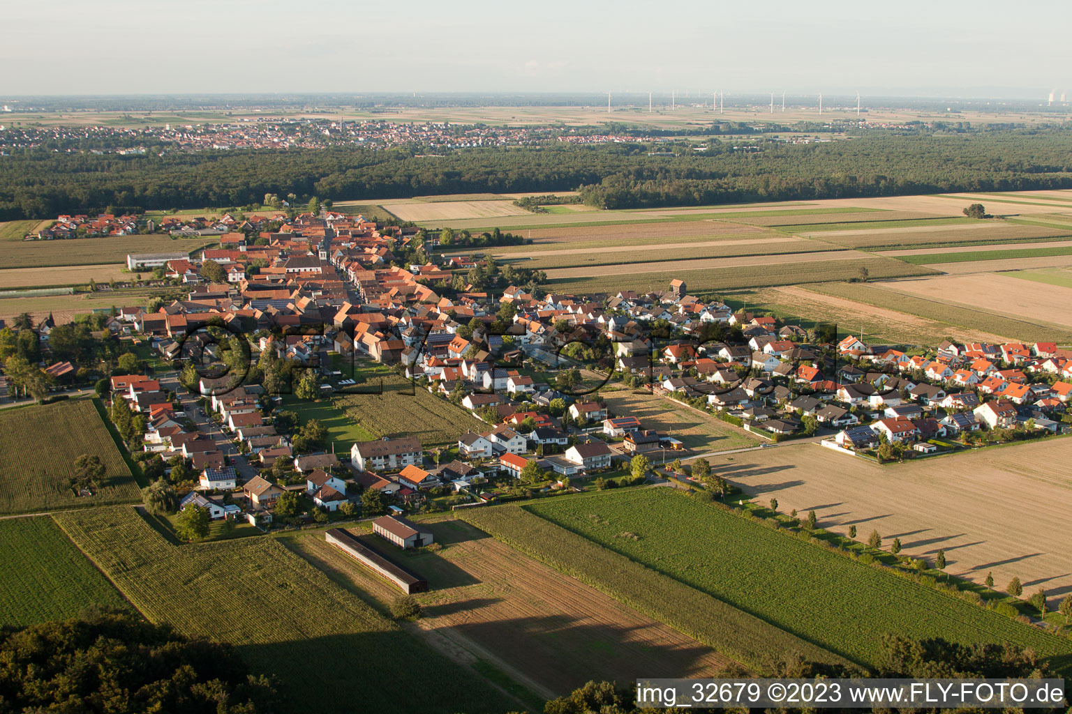 Photographie aérienne de Quartier Hayna in Herxheim bei Landau dans le département Rhénanie-Palatinat, Allemagne