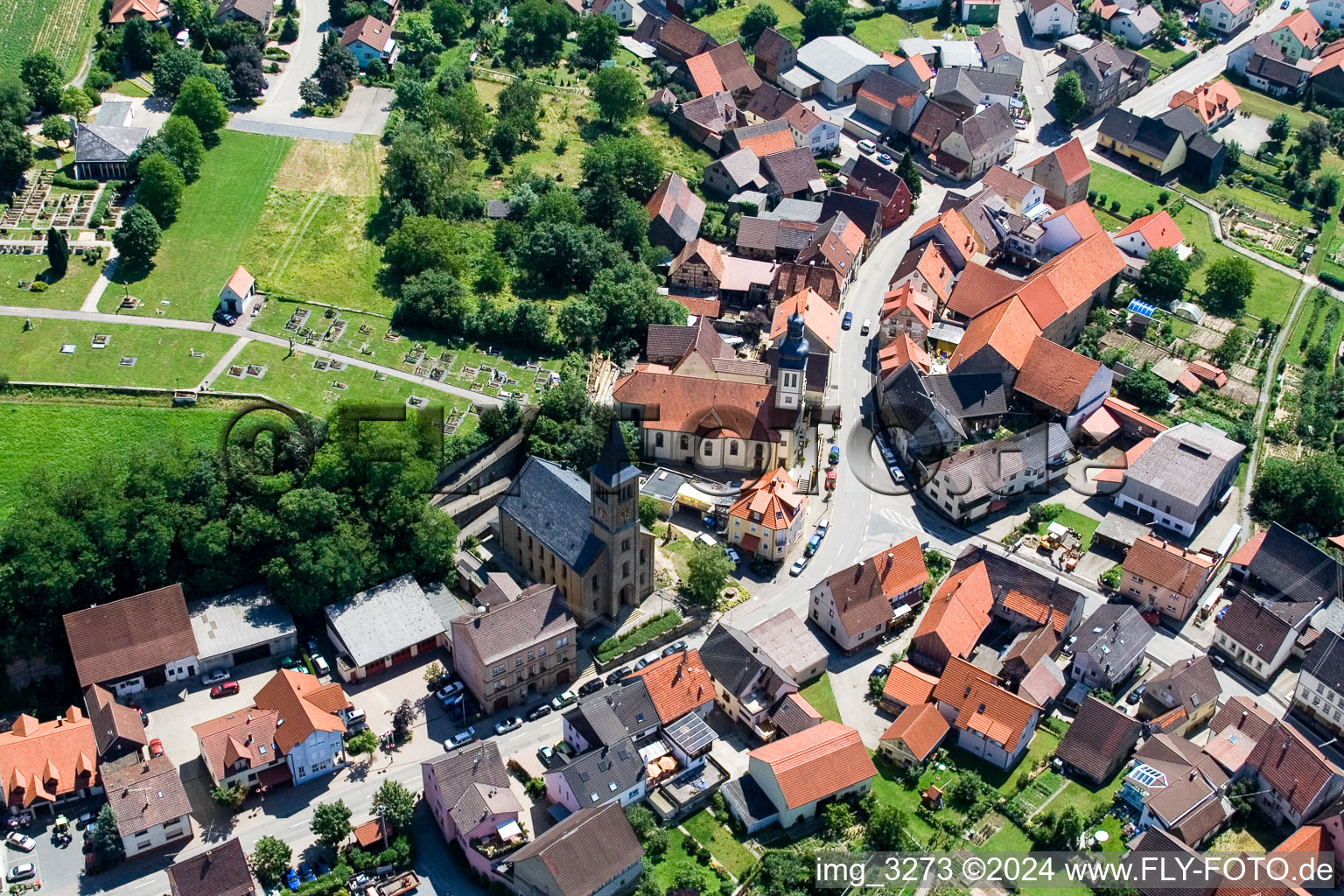 Vue aérienne de Quartier Elsenz in Eppingen dans le département Bade-Wurtemberg, Allemagne