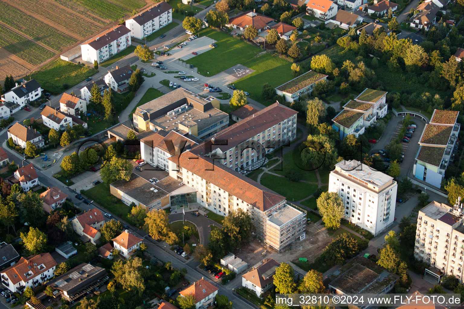 Photographie aérienne de Hôpital à Kandel dans le département Rhénanie-Palatinat, Allemagne