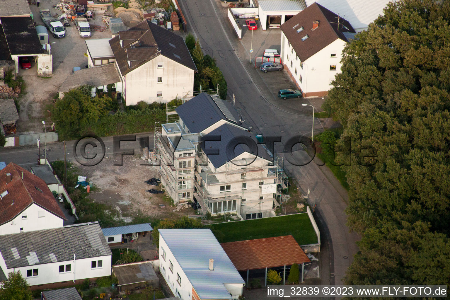 Vue aérienne de Nouveau bâtiment Waldstraße STK à Kandel dans le département Rhénanie-Palatinat, Allemagne