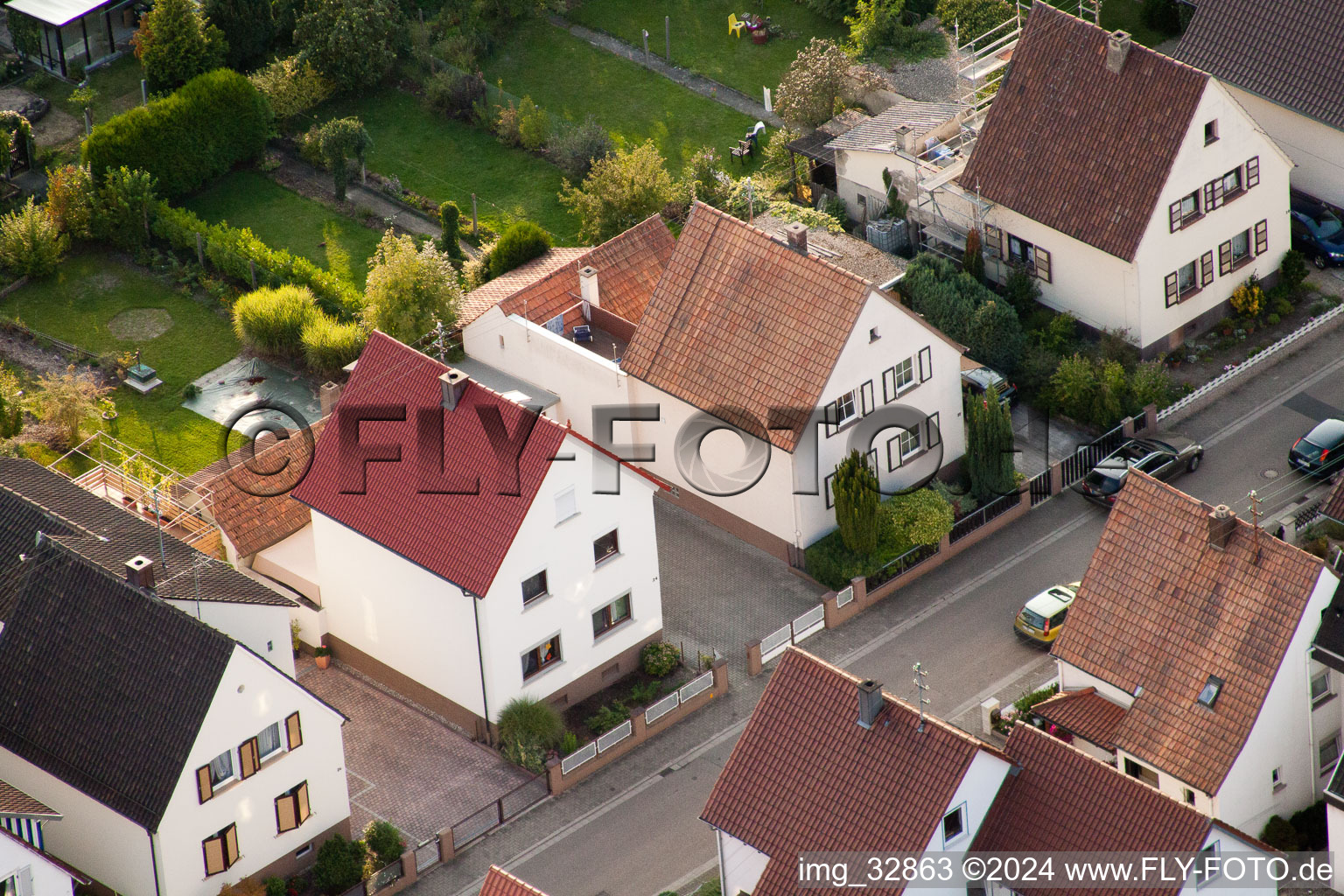 Image drone de Waldstr. à Kandel dans le département Rhénanie-Palatinat, Allemagne