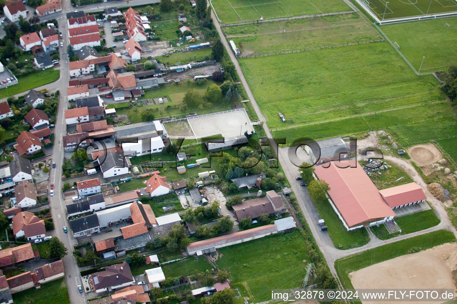 Quartier Minderslachen in Kandel dans le département Rhénanie-Palatinat, Allemagne vue du ciel