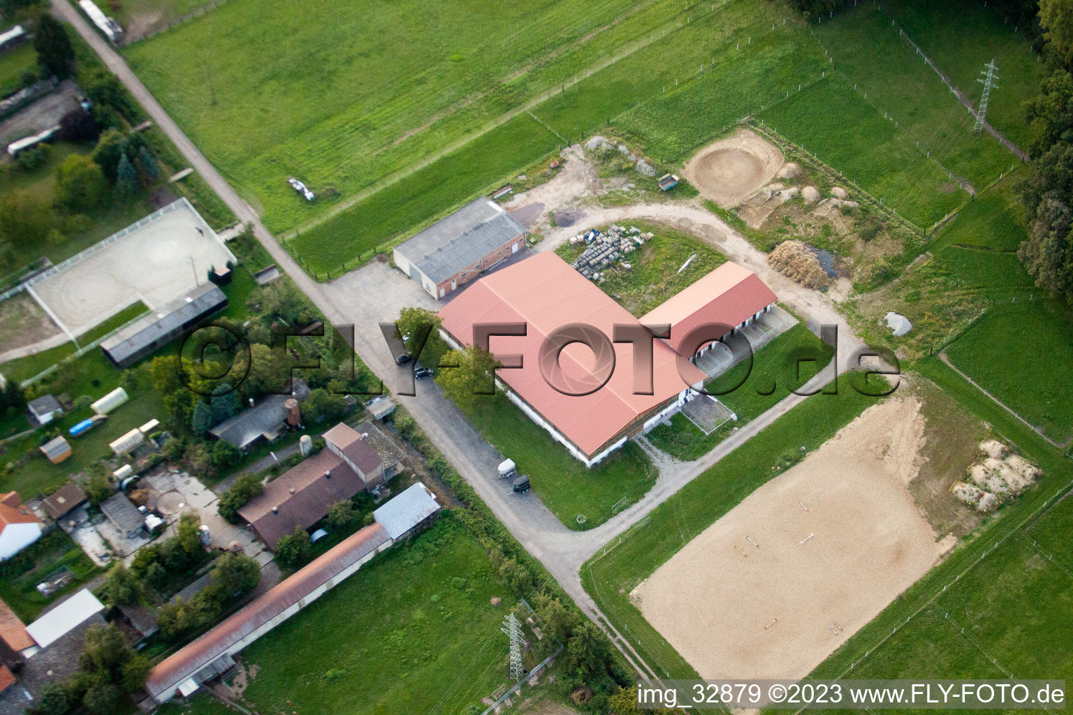 Enregistrement par drone de Quartier Minderslachen in Kandel dans le département Rhénanie-Palatinat, Allemagne