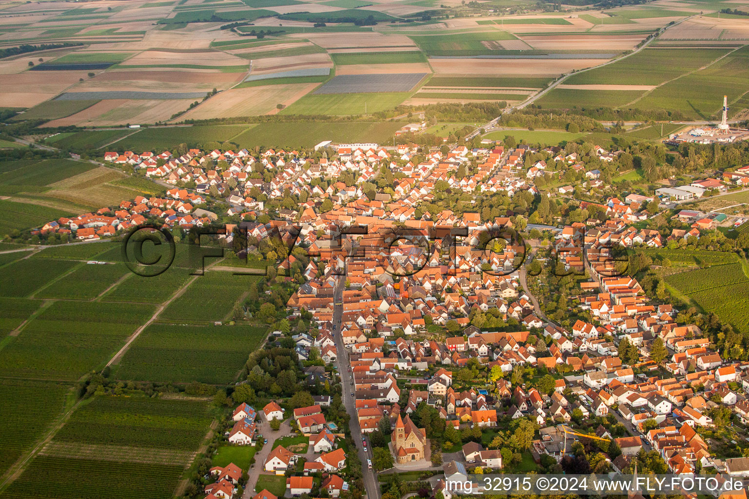 Image drone de Insheim dans le département Rhénanie-Palatinat, Allemagne