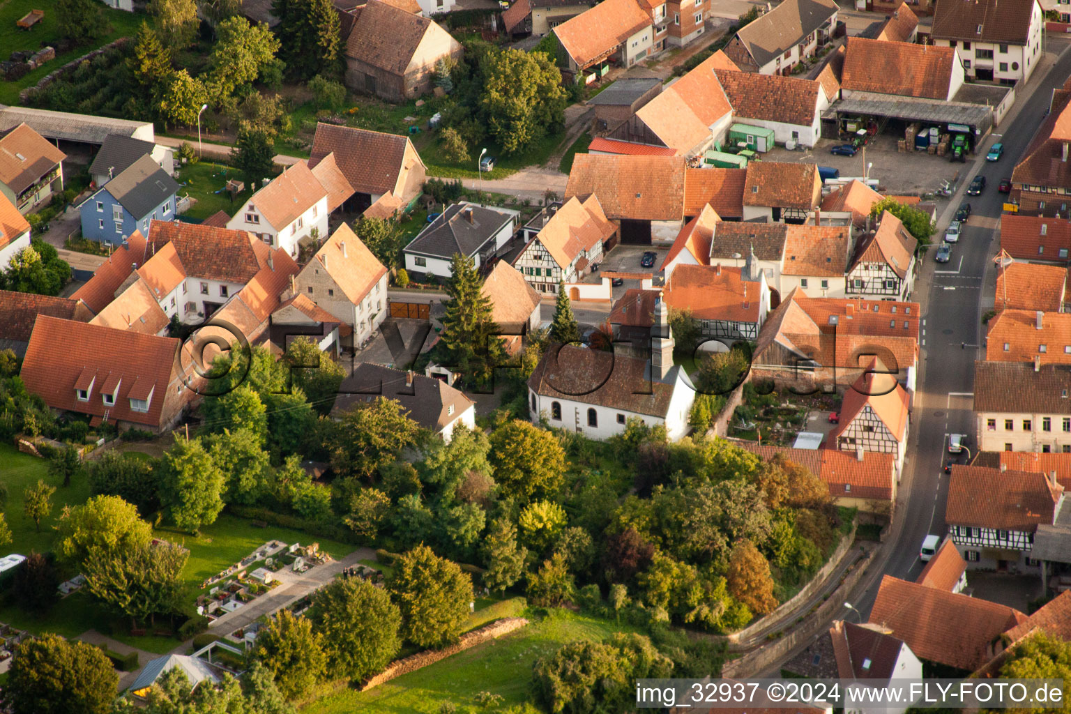 Enregistrement par drone de Impflingen dans le département Rhénanie-Palatinat, Allemagne