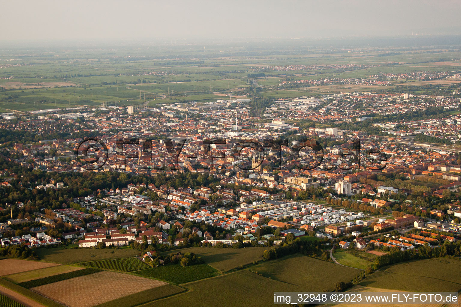 Landau in der Pfalz dans le département Rhénanie-Palatinat, Allemagne du point de vue du drone