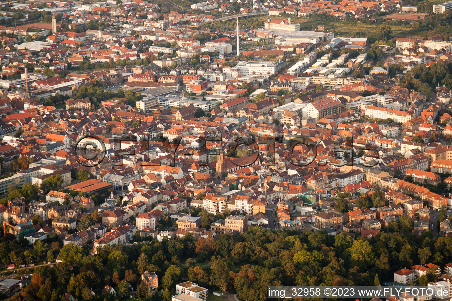 Vue oblique de Landau in der Pfalz dans le département Rhénanie-Palatinat, Allemagne