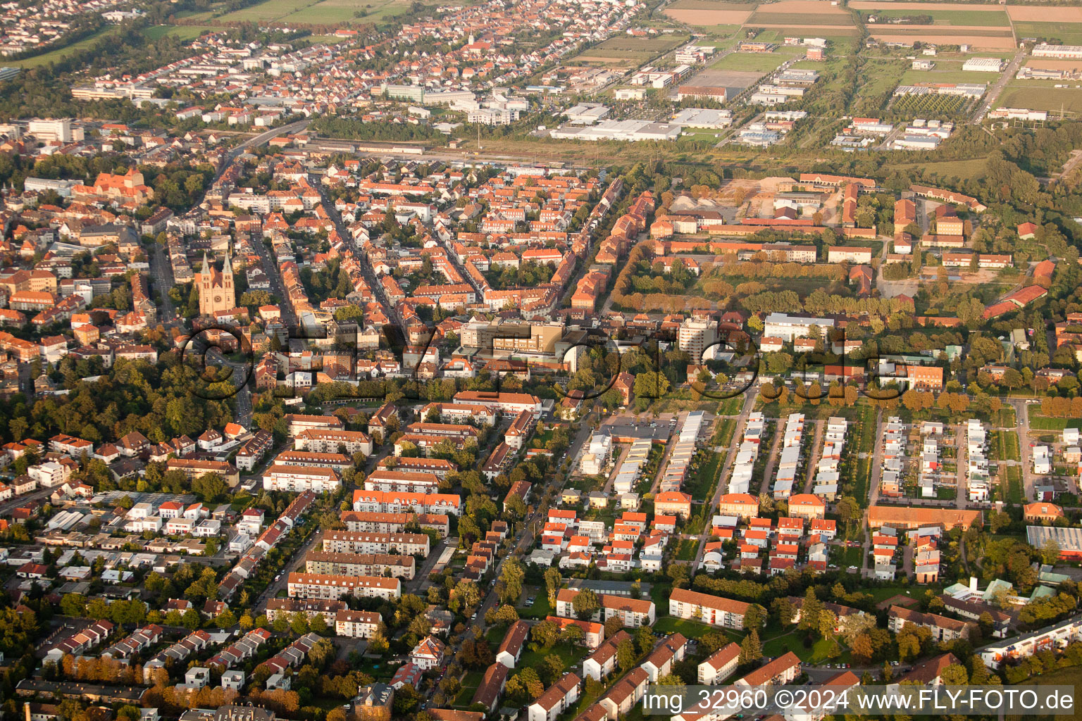 Landau in der Pfalz dans le département Rhénanie-Palatinat, Allemagne hors des airs