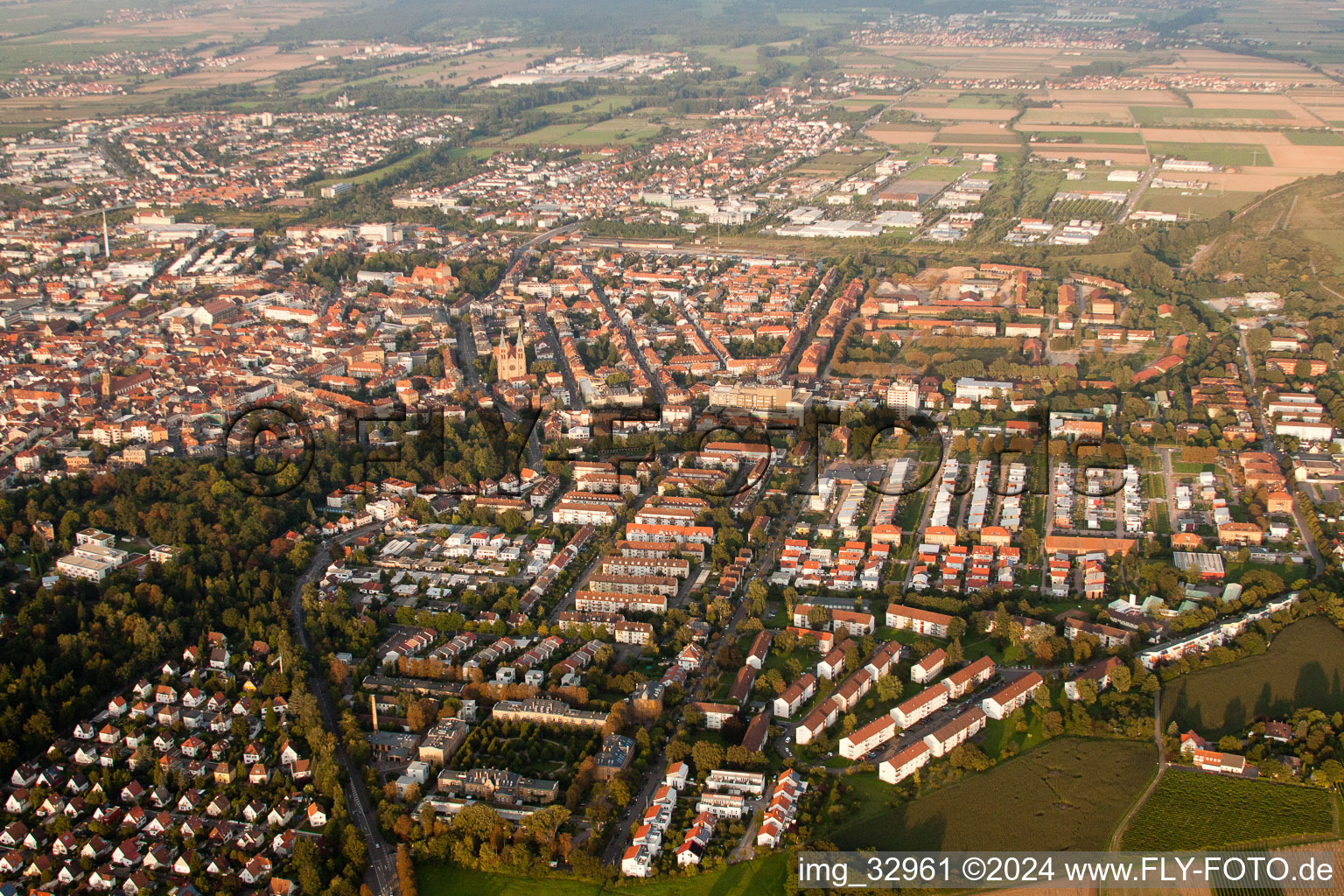 Landau in der Pfalz dans le département Rhénanie-Palatinat, Allemagne vue d'en haut