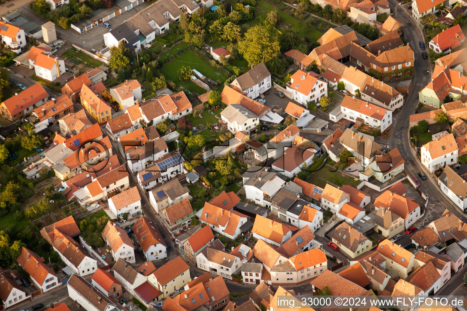 Vue d'oiseau de Quartier Godramstein in Landau in der Pfalz dans le département Rhénanie-Palatinat, Allemagne