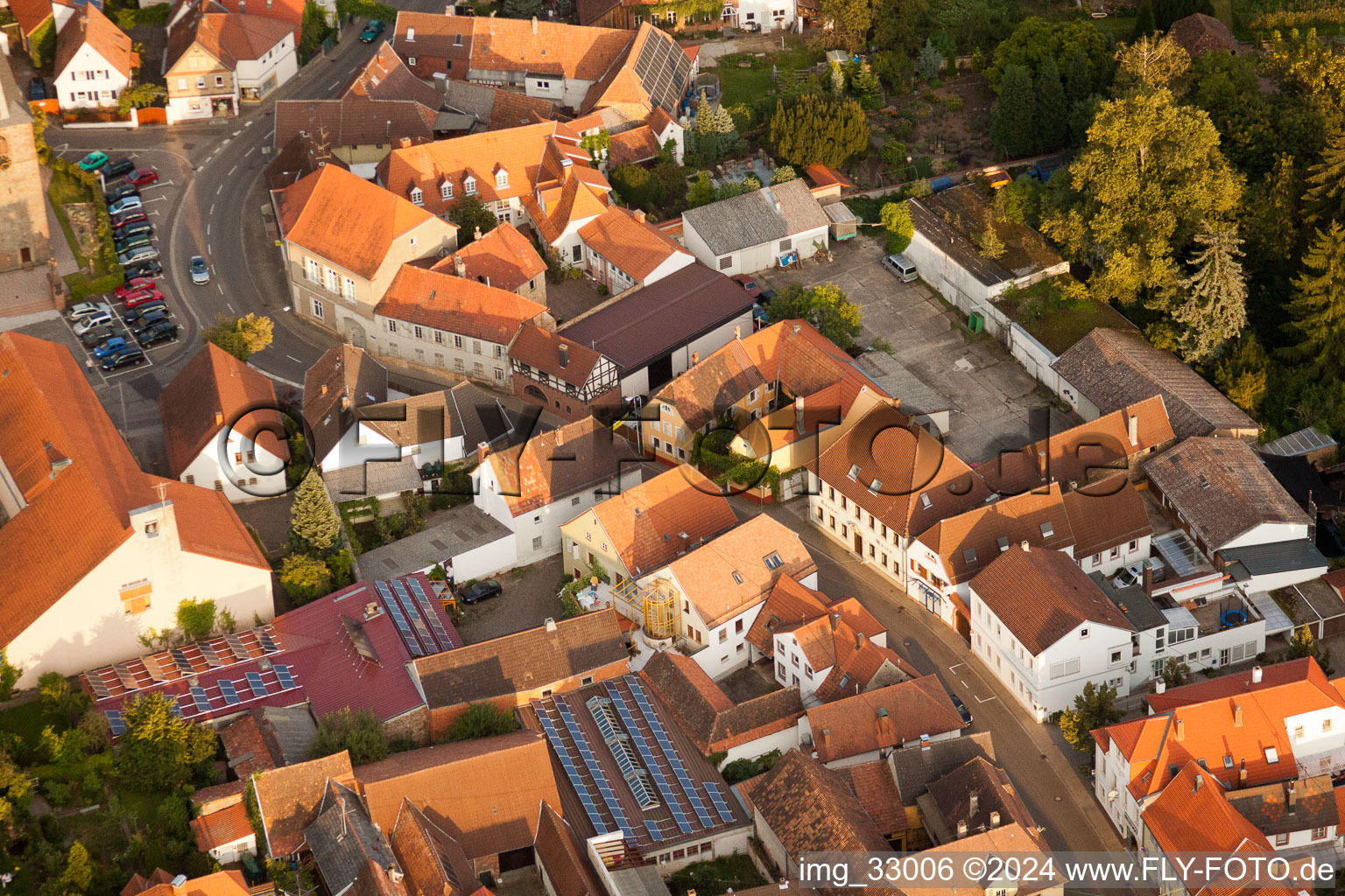 Quartier Godramstein in Landau in der Pfalz dans le département Rhénanie-Palatinat, Allemagne vue du ciel