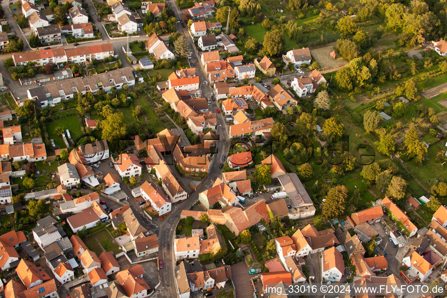 Vue aérienne de Quartier Godramstein in Landau in der Pfalz dans le département Rhénanie-Palatinat, Allemagne