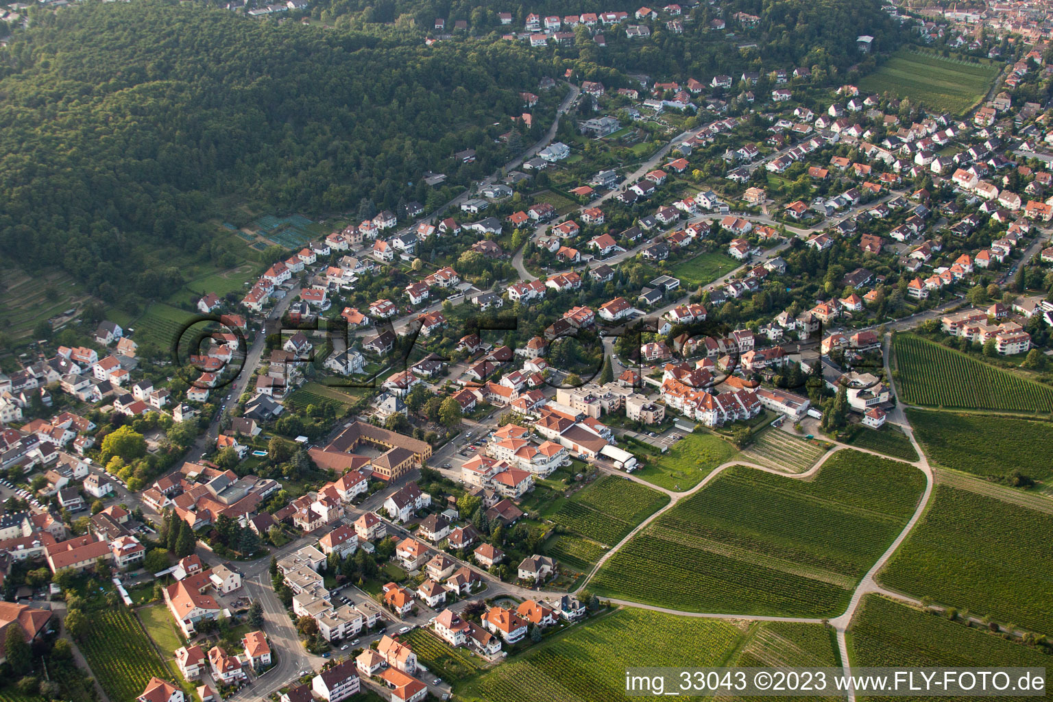 Vue aérienne de Propriété Lichtenberger à le quartier Hambach an der Weinstraße in Neustadt an der Weinstraße dans le département Rhénanie-Palatinat, Allemagne