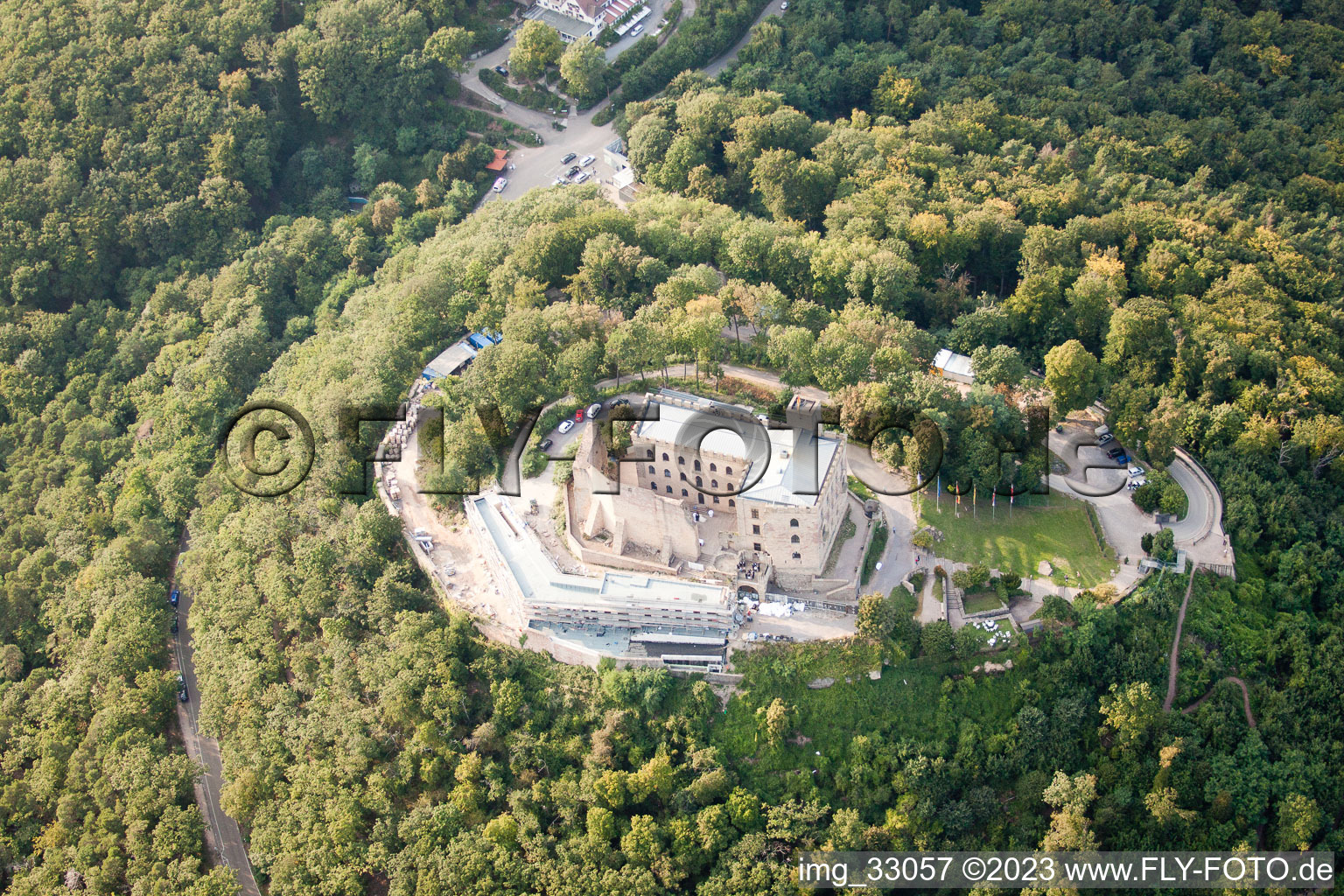 Photographie aérienne de Hambach, Château de Hambach à le quartier Hambach an der Weinstraße in Neustadt an der Weinstraße dans le département Rhénanie-Palatinat, Allemagne