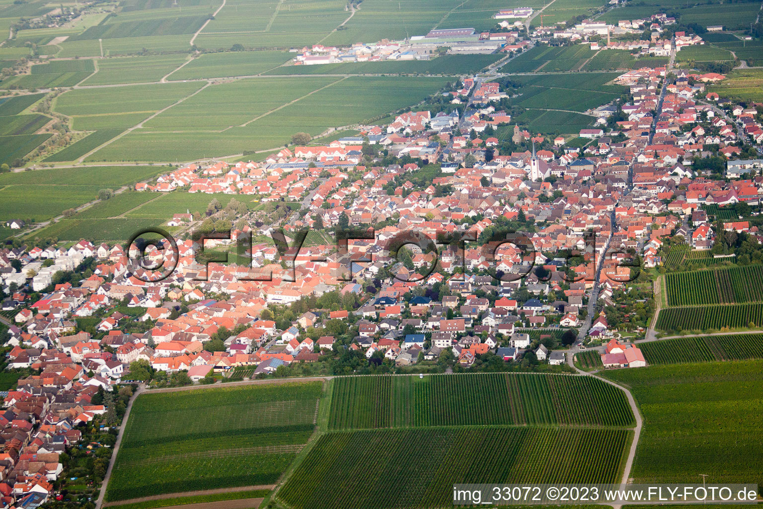 Photographie aérienne de De l'ouest à Maikammer dans le département Rhénanie-Palatinat, Allemagne