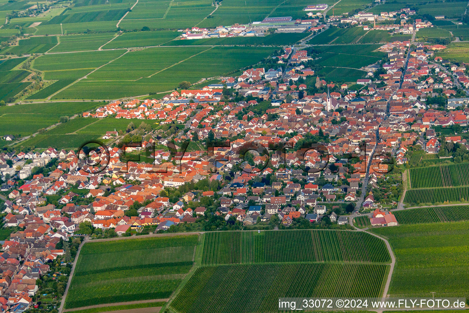 Photographie aérienne de De l'ouest à Maikammer dans le département Rhénanie-Palatinat, Allemagne