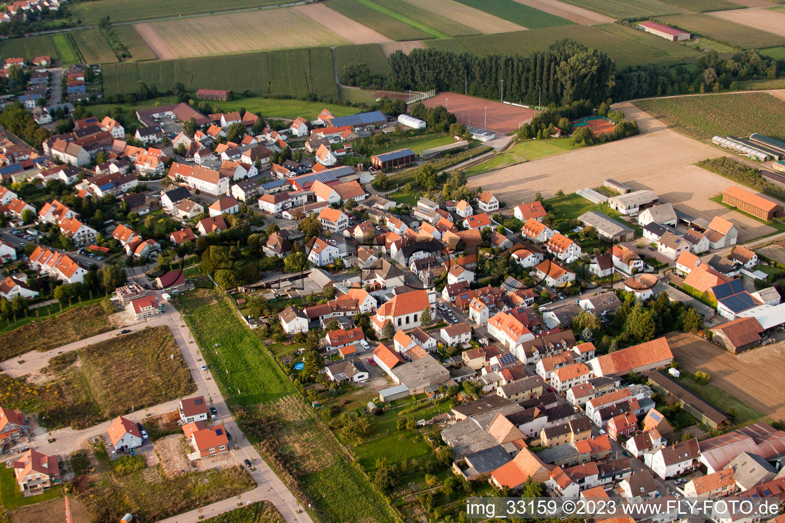 Quartier Mörlheim in Landau in der Pfalz dans le département Rhénanie-Palatinat, Allemagne d'un drone